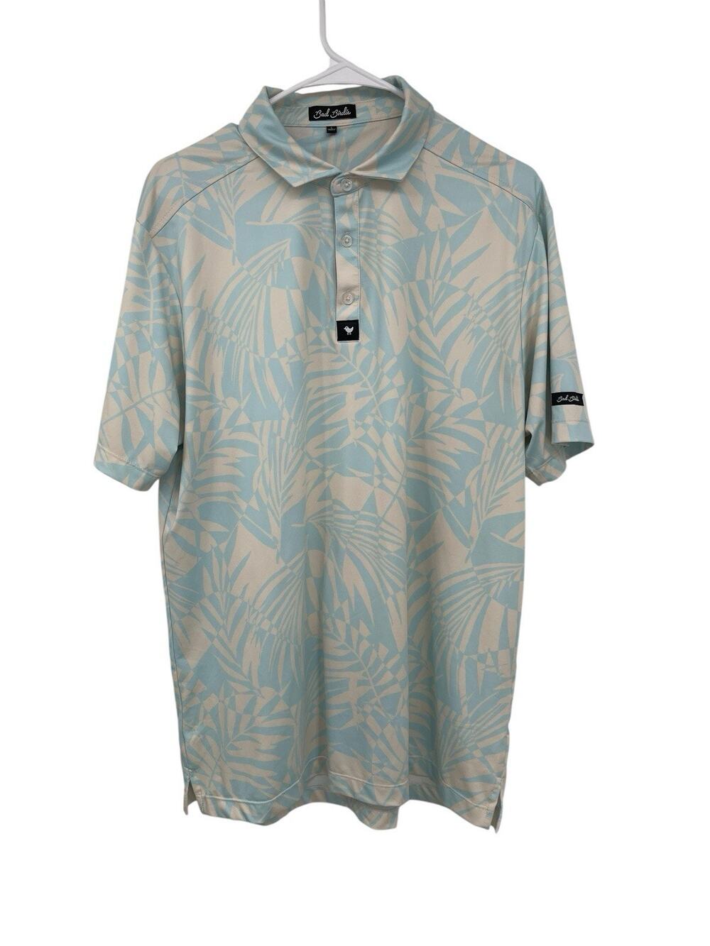 Bad Birdie Polo Shirt St Tropez Palm Golf Size Large